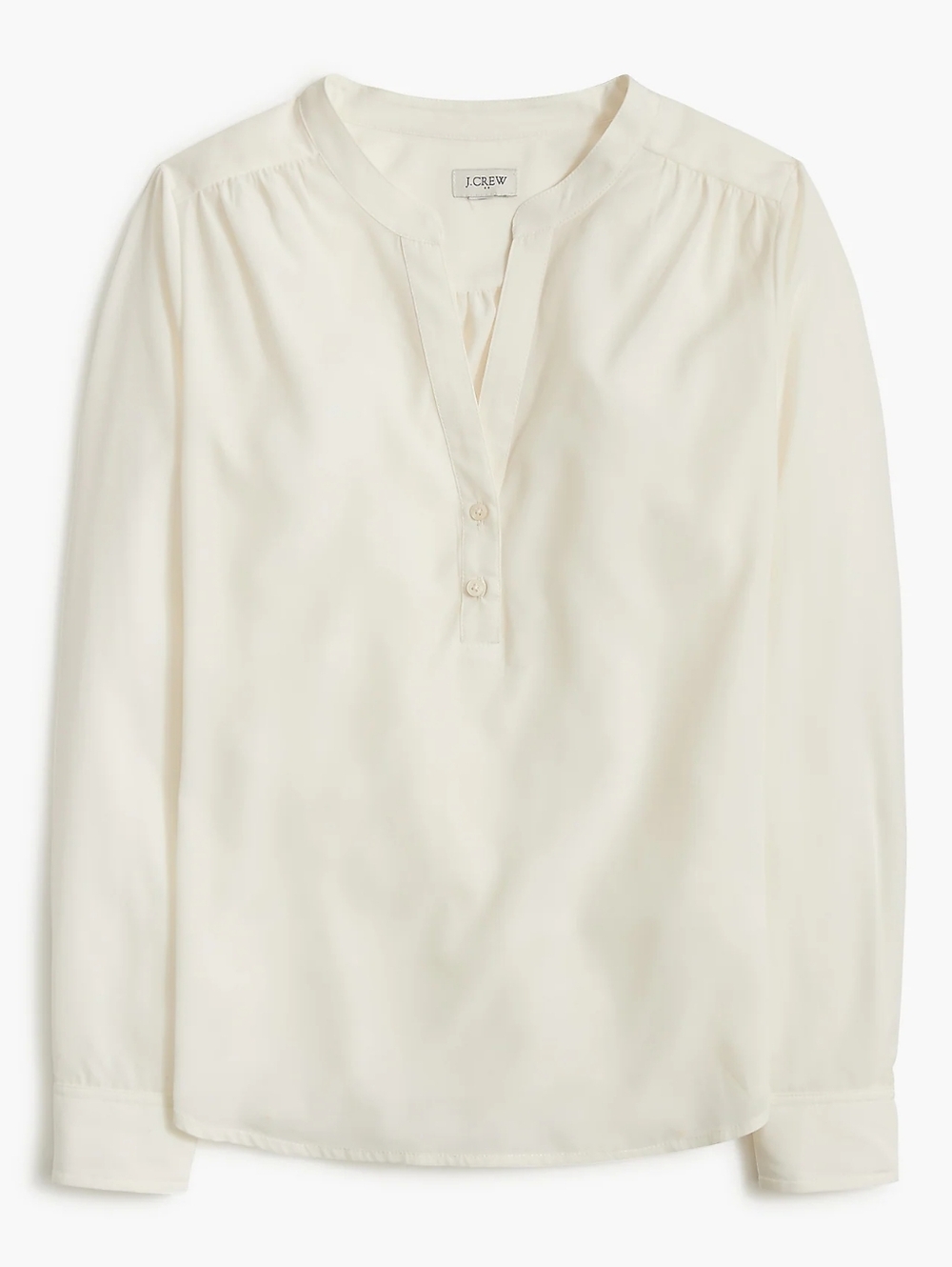 J Crew Popover placket blouse- S